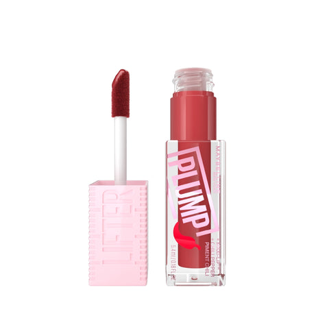 Maybelline New York Lifter Plump Lip Plumping Gloss With Chili Pepper And 5% Maxi-Lip 006 Hot Chili